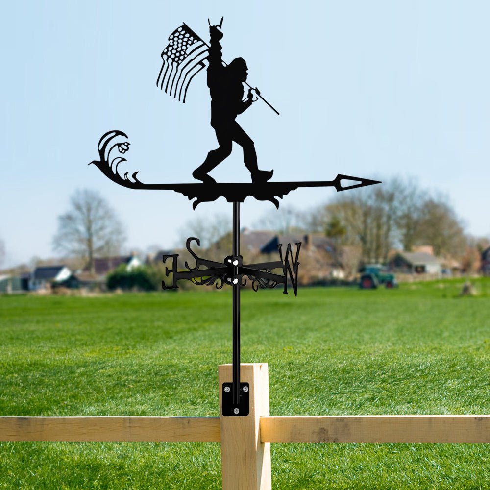 Flag Bigfoot Stainless Steel Weathervane - MISSIRON
