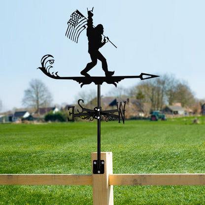 Flag Bigfoot Stainless Steel Weathervane - MISSIRON
