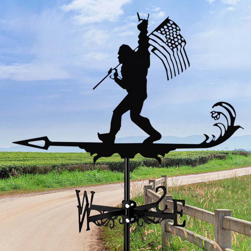 Flag Bigfoot Stainless Steel Weathervane - MISSIRON