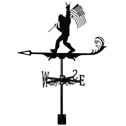 Flag Bigfoot Stainless Steel Weathervane - MISSIRON