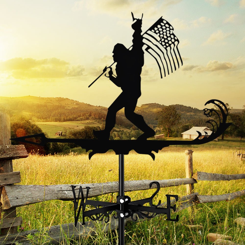 Flag Bigfoot Stainless Steel Weathervane - MISSIRON