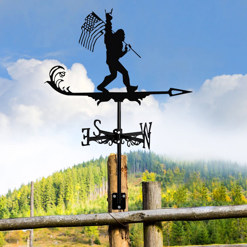 Flag Bigfoot Stainless Steel Weathervane - MISSIRON