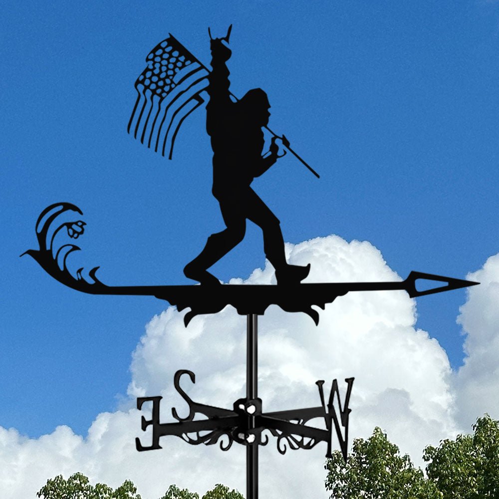 Flag Bigfoot Stainless Steel Weathervane - MISSIRON