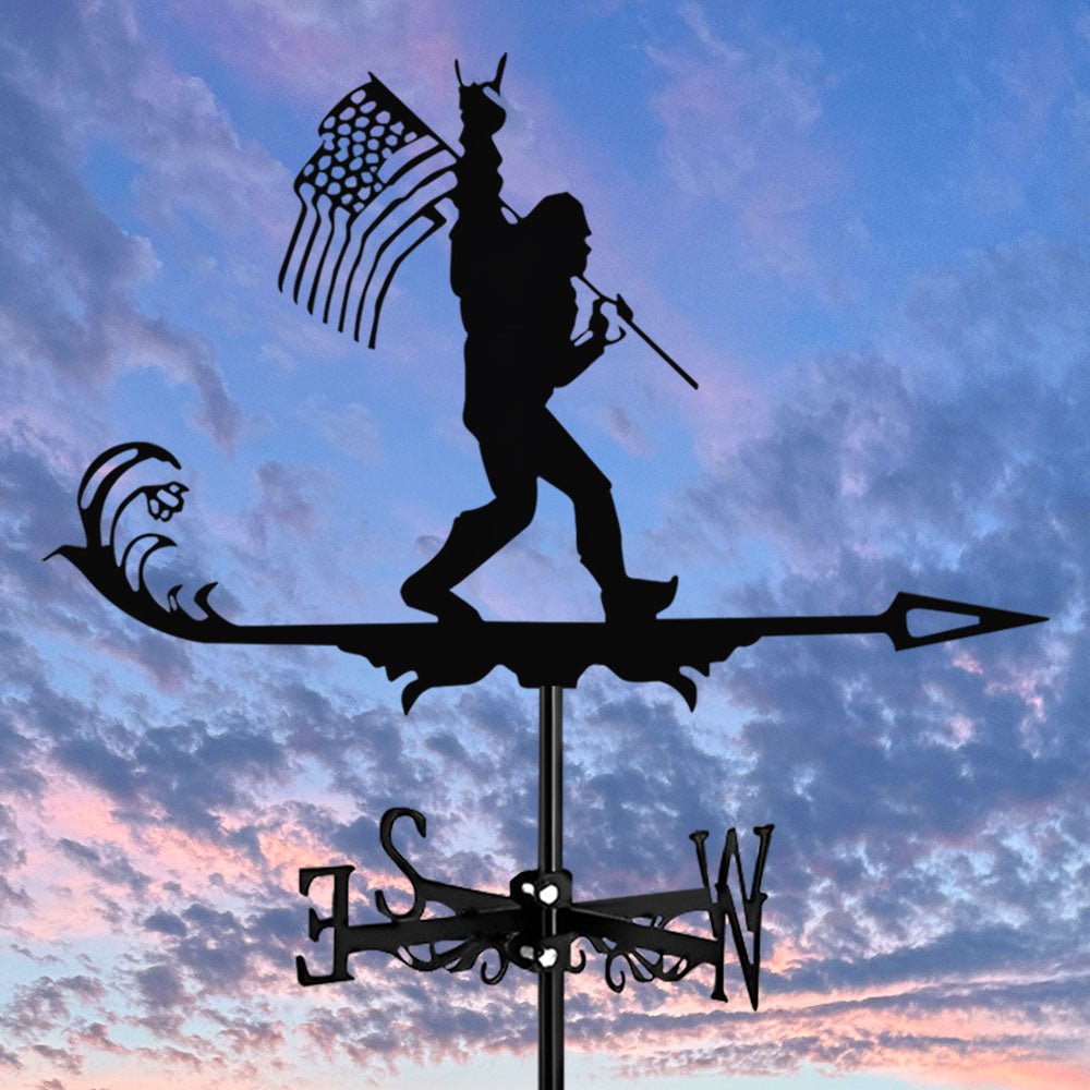 Flag Bigfoot Stainless Steel Weathervane - MISSIRON