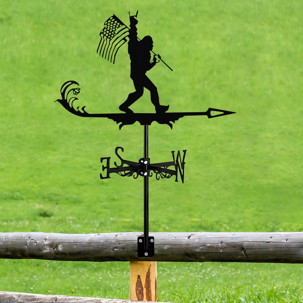 Flag Bigfoot Stainless Steel Weathervane - MISSIRON