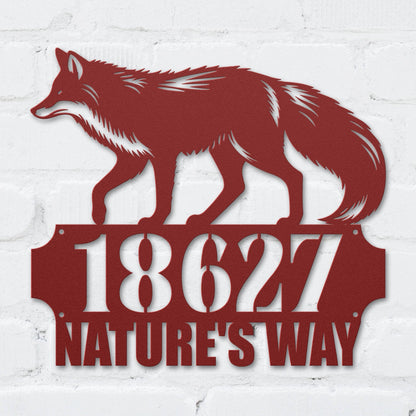 Foxy Address Sign - MISSIRON