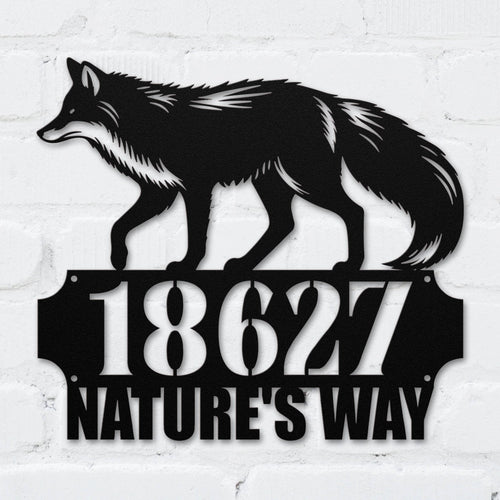 Foxy Address Sign - MISSIRON