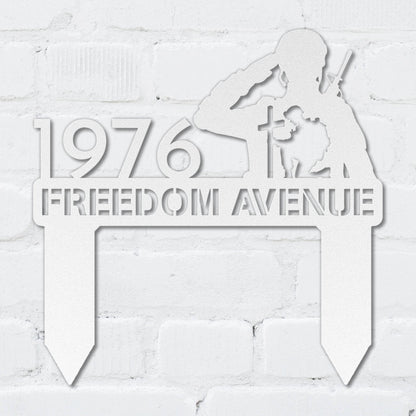 Freedom Address Sign - MISSIRON
