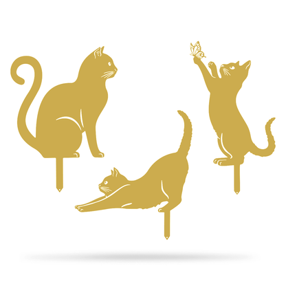 Garden Art - Cats 3 Pack - MISSIRON