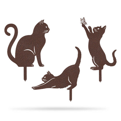 Garden Art - Cats 3 Pack - MISSIRON