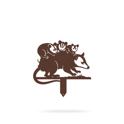 Garden Art - Opossums Garden Stake Set - MISSIRON
