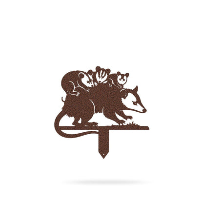 Garden Art - Opossums Garden Stake Set - MISSIRON