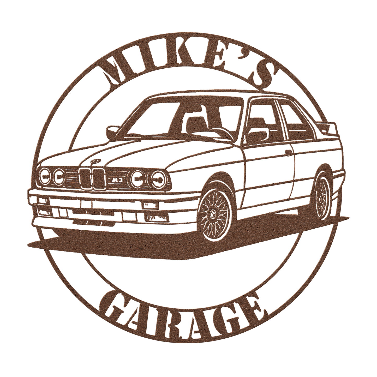 German Performance BMW Sports Car Metal Sign - MISSIRON