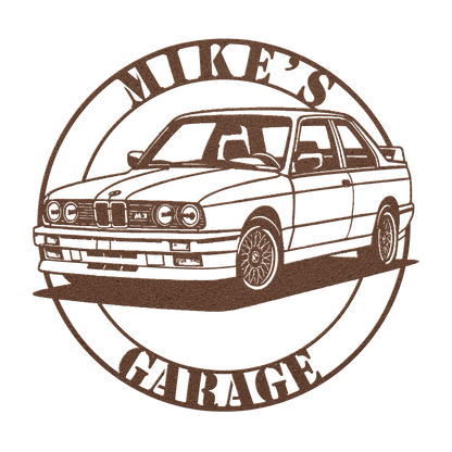 German Performance BMW Sports Car Metal Sign - MISSIRON