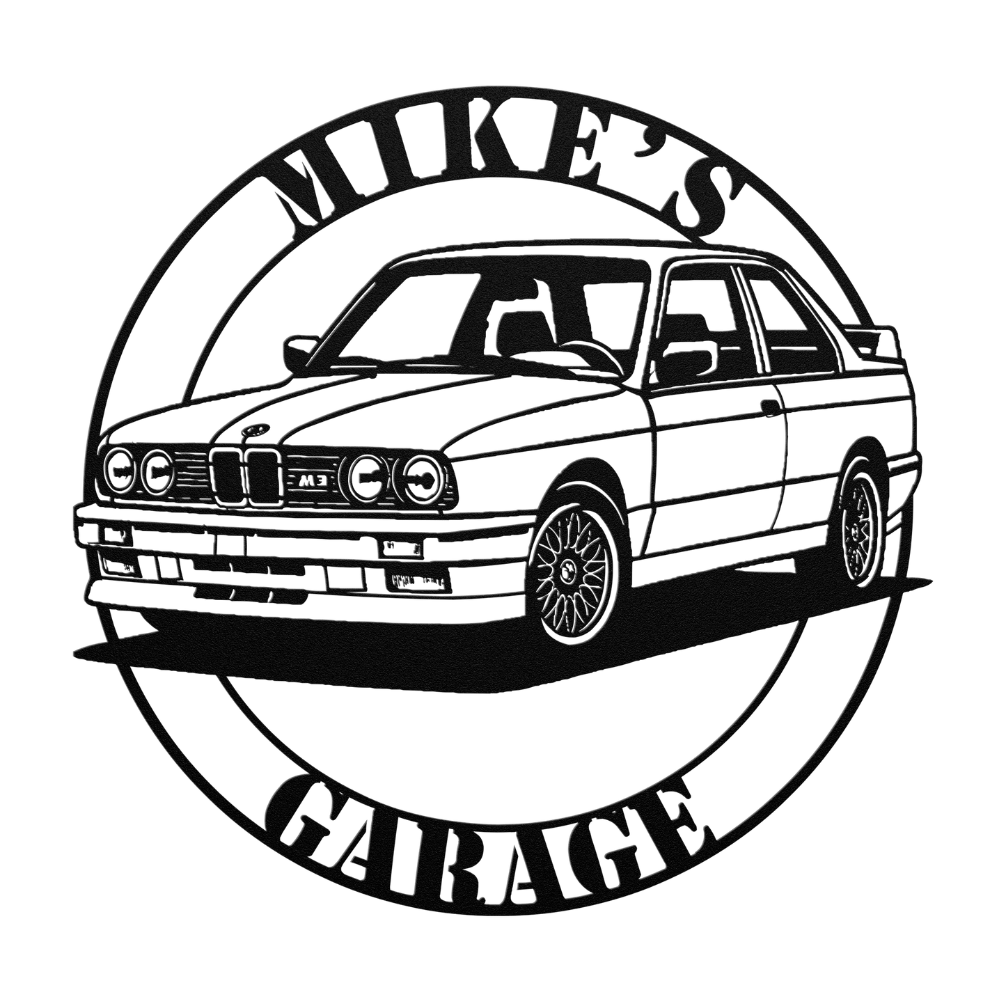 German Performance BMW Sports Car Metal Sign - MISSIRON