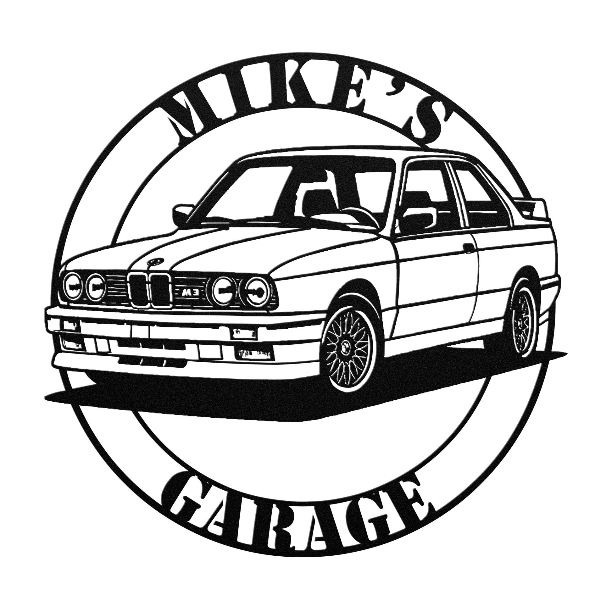 German Performance BMW Sports Car Metal Sign - MISSIRON