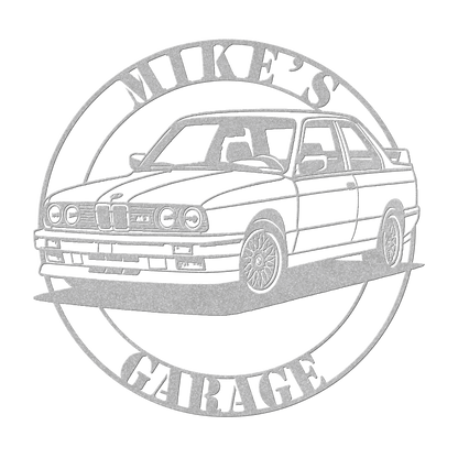 German Performance BMW Sports Car Metal Sign - MISSIRON