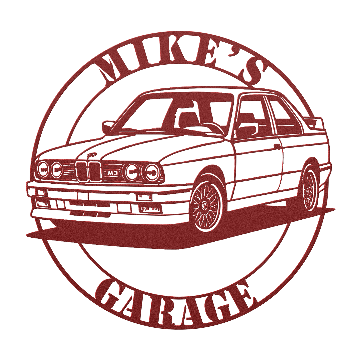 German Performance BMW Sports Car Metal Sign - MISSIRON