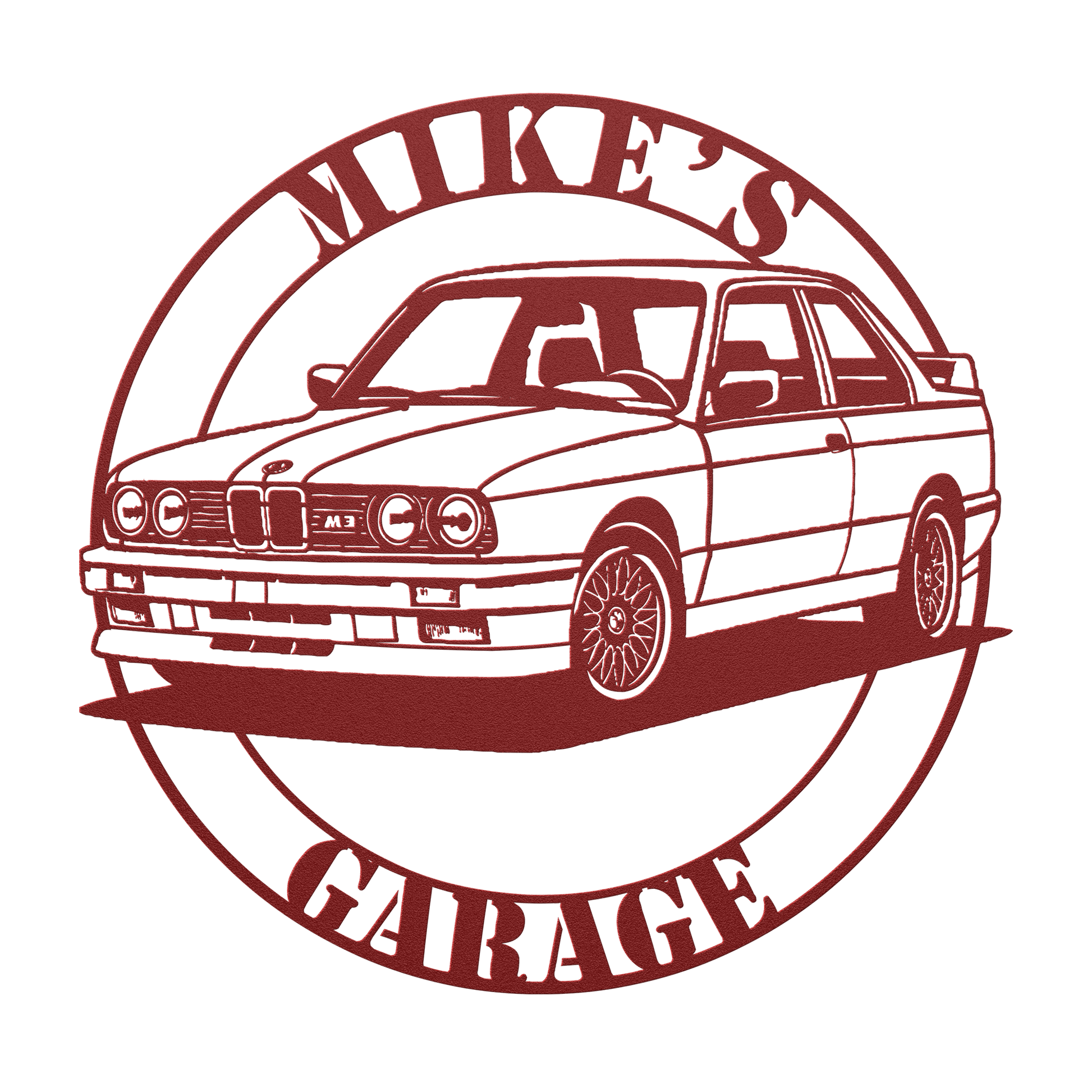 German Performance BMW Sports Car Metal Sign - MISSIRON