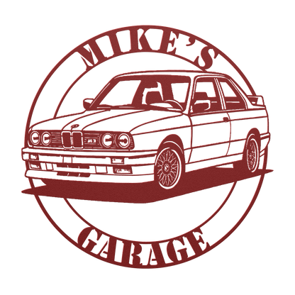 German Performance BMW Sports Car Metal Sign - MISSIRON