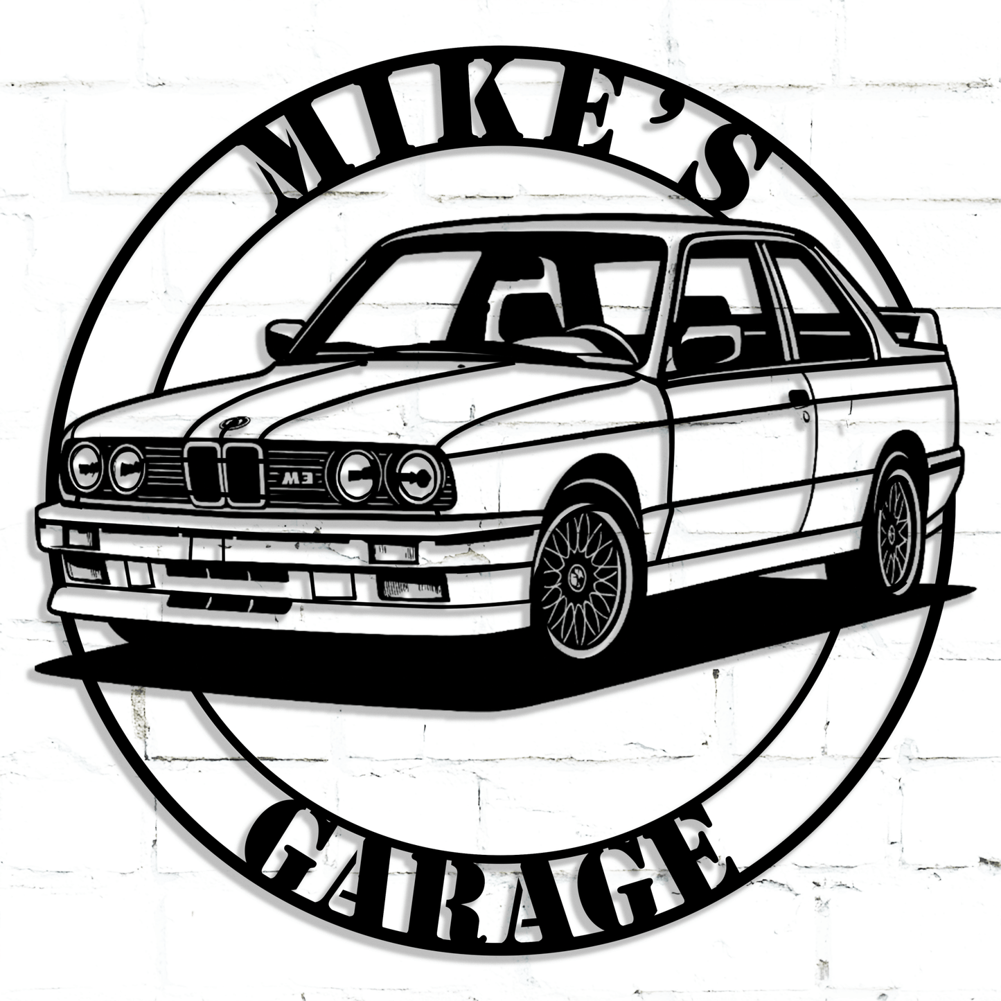 German Performance BMW Sports Car Metal Sign - MISSIRON