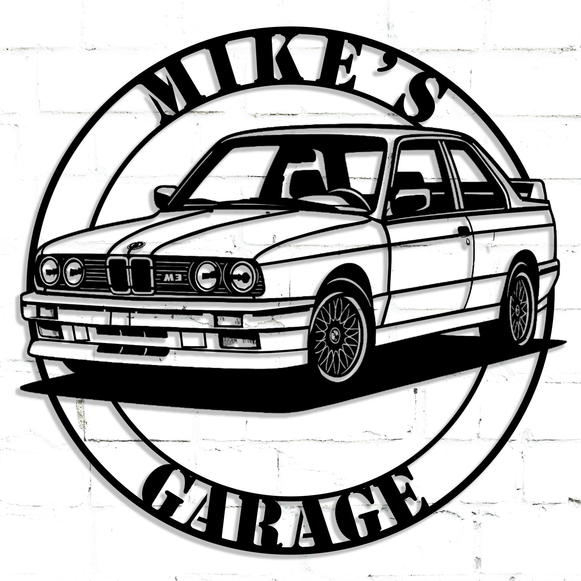 German Performance BMW Sports Car Metal Sign - MISSIRON