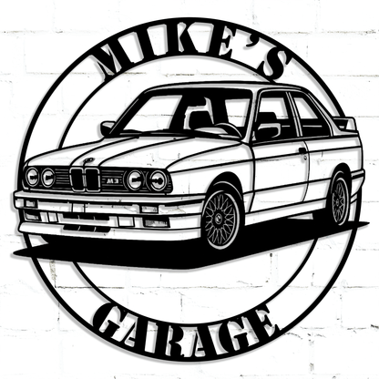 German Performance BMW Sports Car Metal Sign - MISSIRON