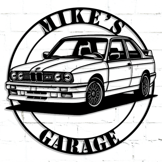 German Performance BMW Sports Car Metal Sign - MISSIRON