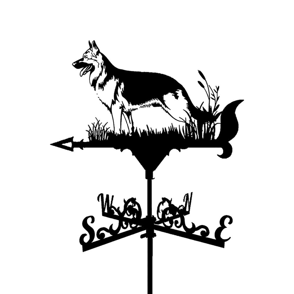 German Shepherd Stainless Steel Weathervane - MISSIRON