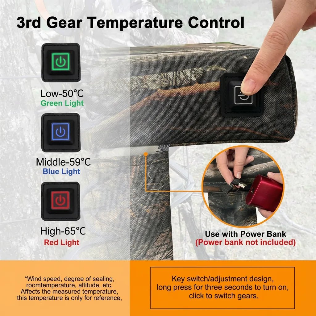 Heated Hunting Seat Cushion for Tree Stand - MISSIRON