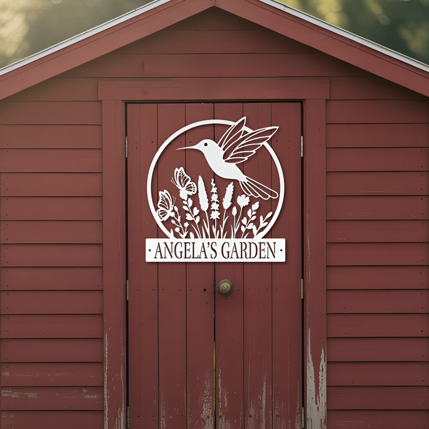 Hummingbird Garden Metal Sign - MISSIRON