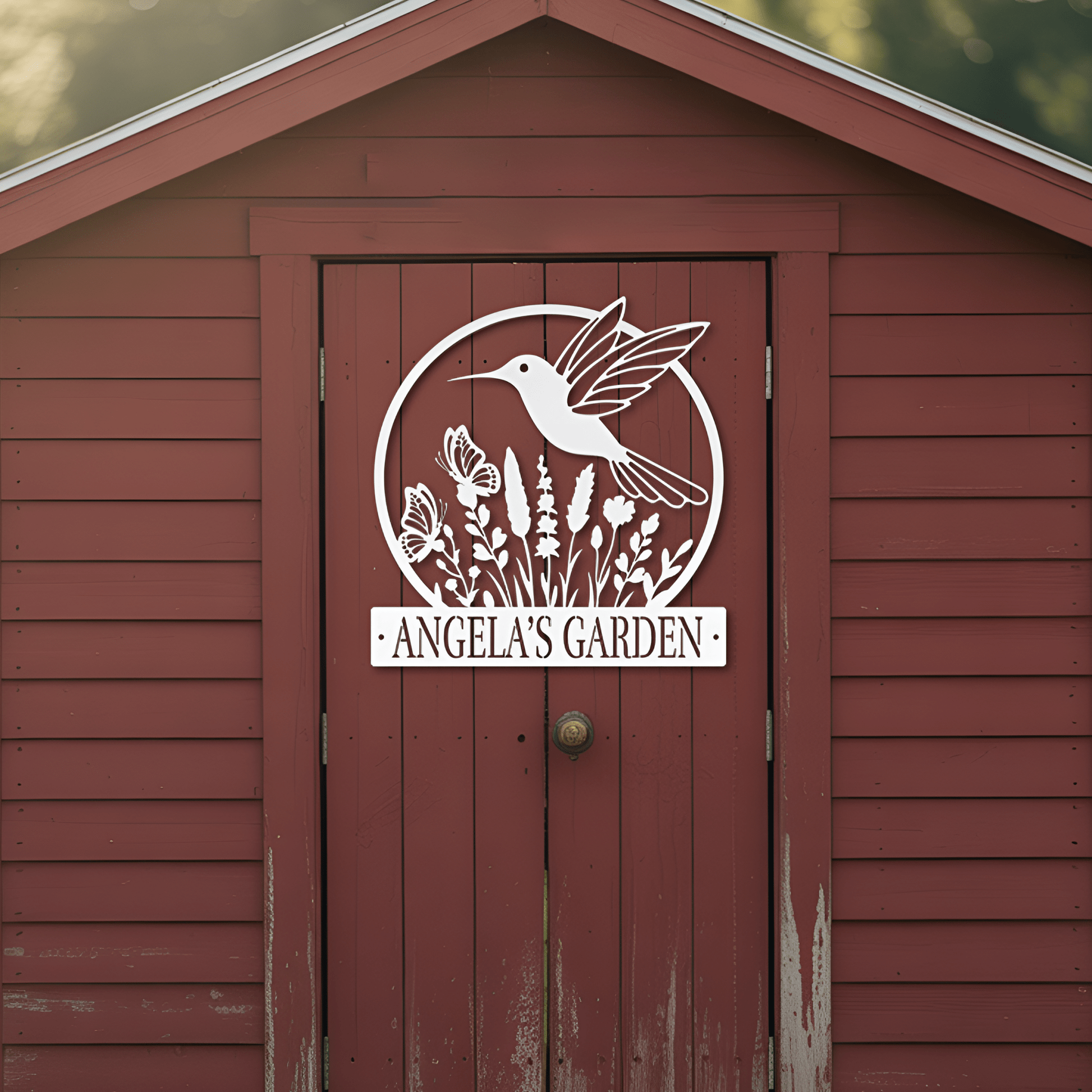 Hummingbird Garden Metal Sign - MISSIRON