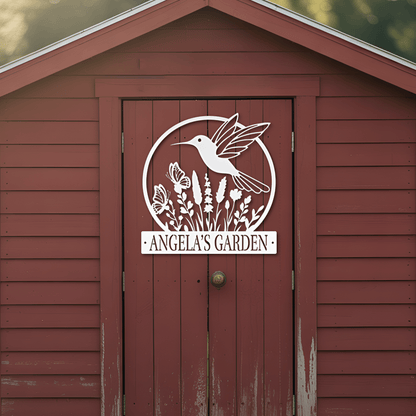 Hummingbird Garden Metal Sign - MISSIRON