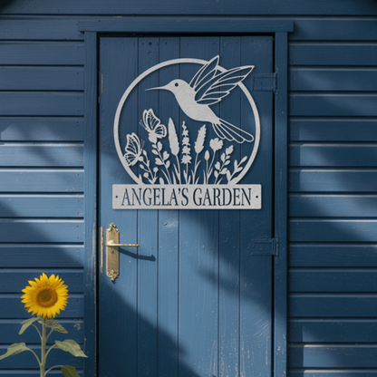 Hummingbird Garden Metal Sign - MISSIRON