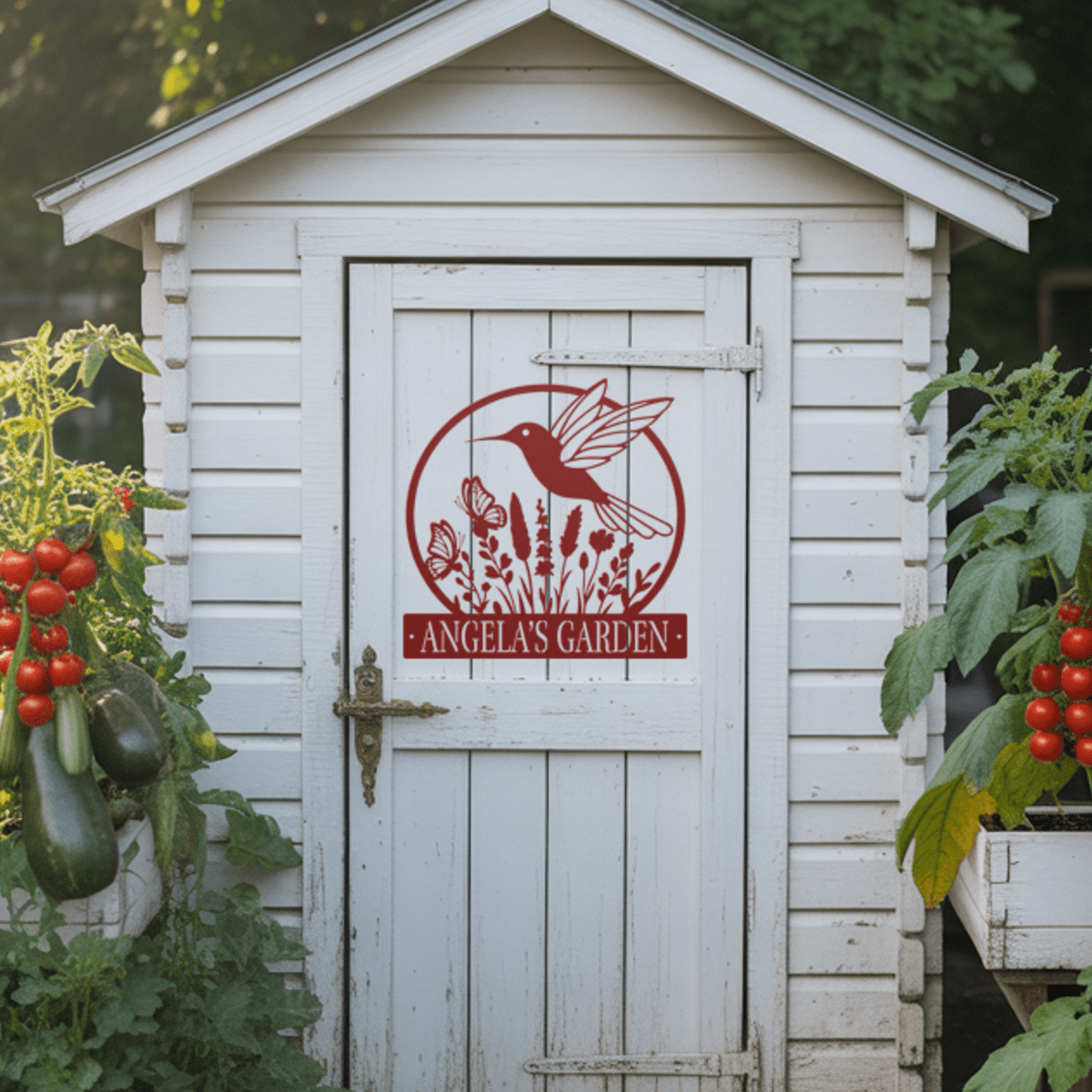 Hummingbird Garden Metal Sign - MISSIRON