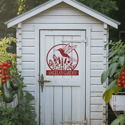 Hummingbird Garden Metal Sign - MISSIRON