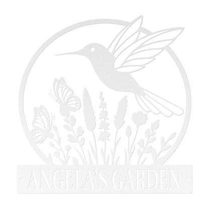 Hummingbird Garden Metal Sign - MISSIRON