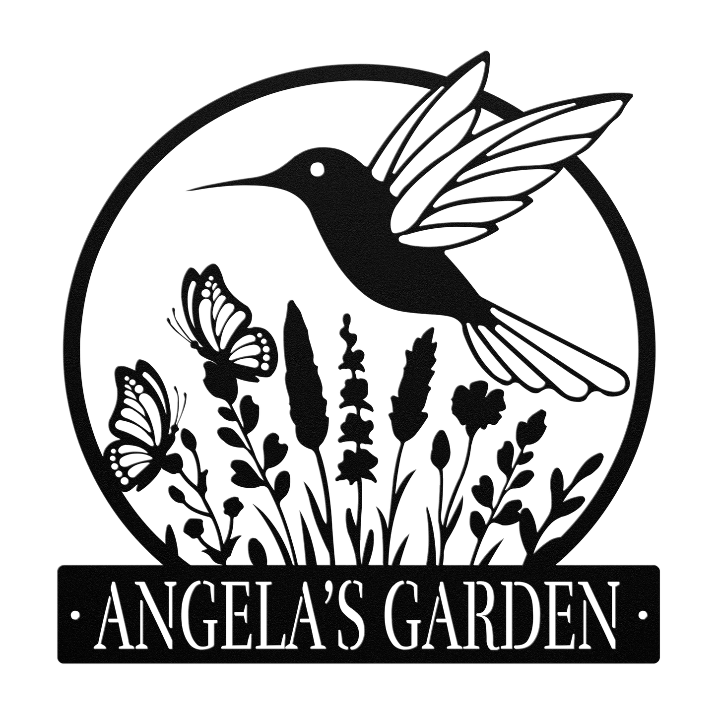Hummingbird Garden Metal Sign - MISSIRON