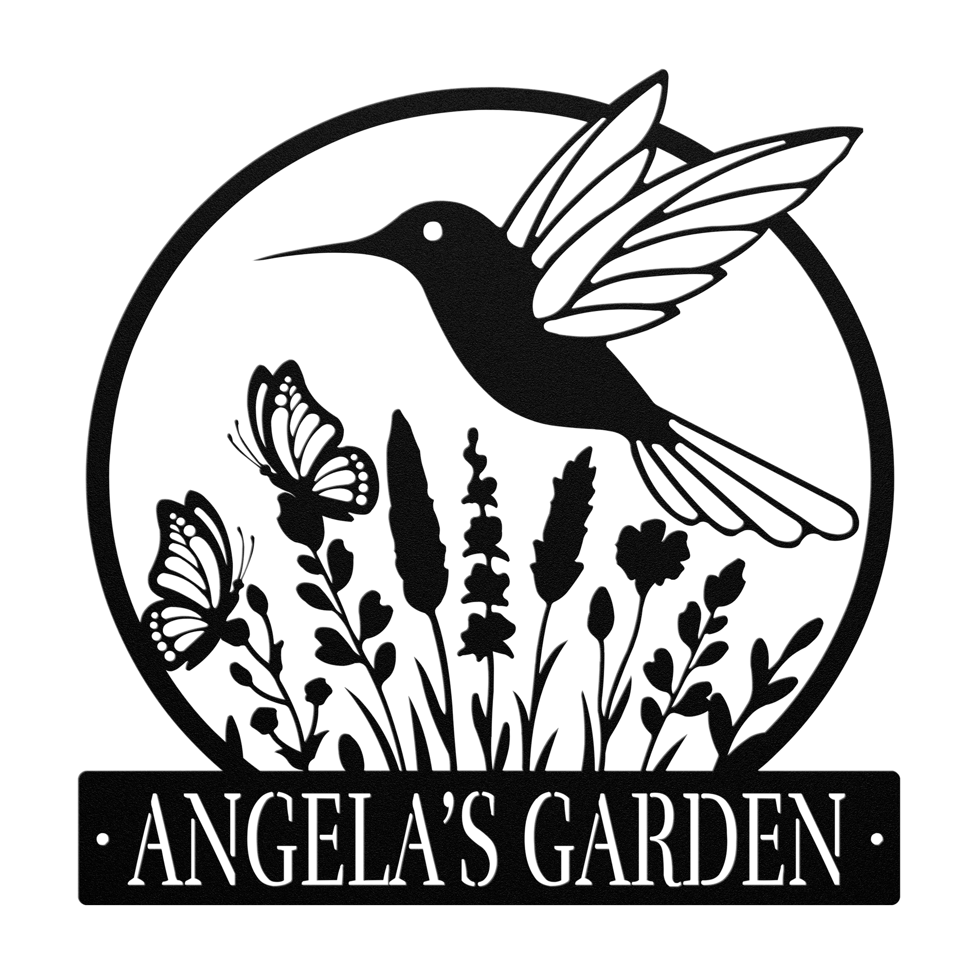Hummingbird Garden Metal Sign - MISSIRON