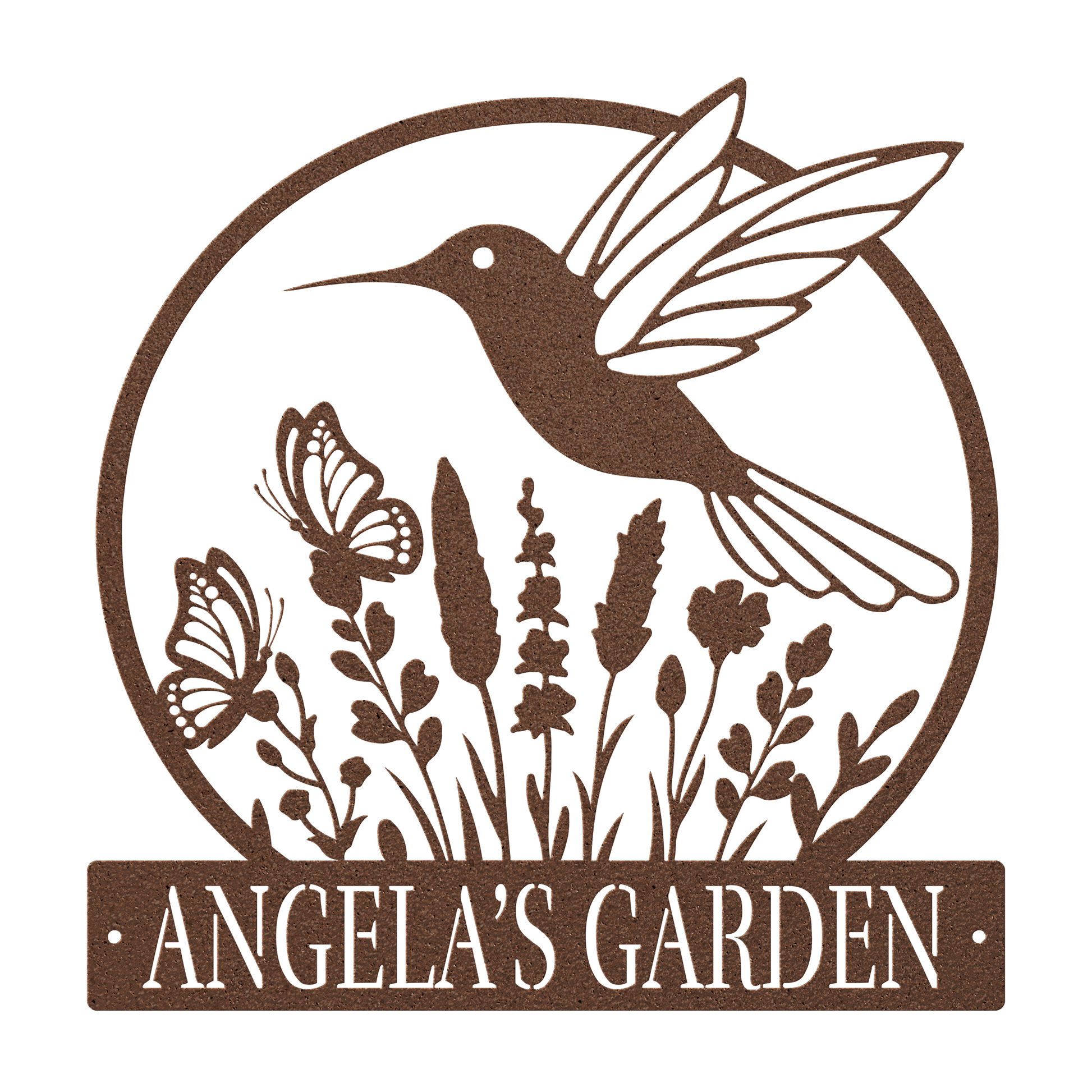 Hummingbird Garden Metal Sign - MISSIRON