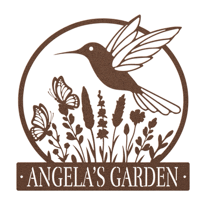 Hummingbird Garden Metal Sign - MISSIRON