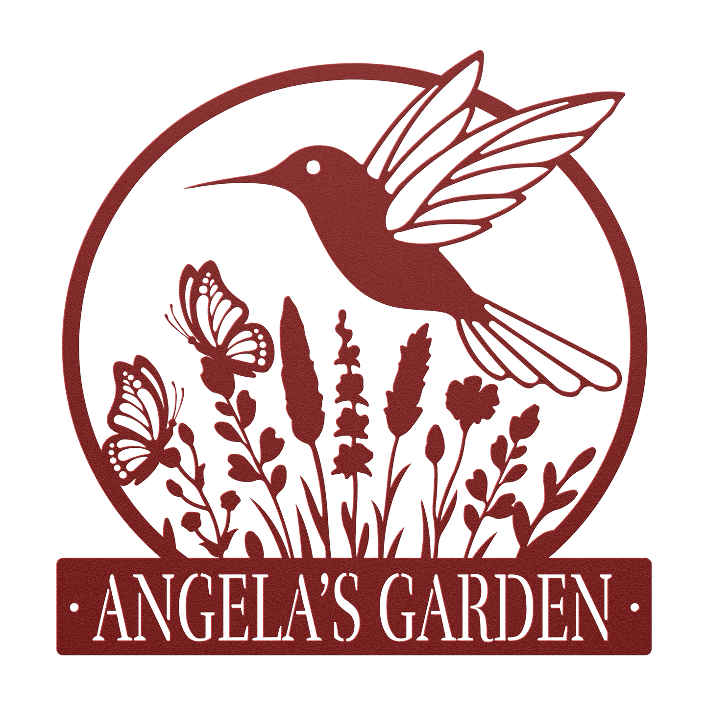 Hummingbird Garden Metal Sign - MISSIRON