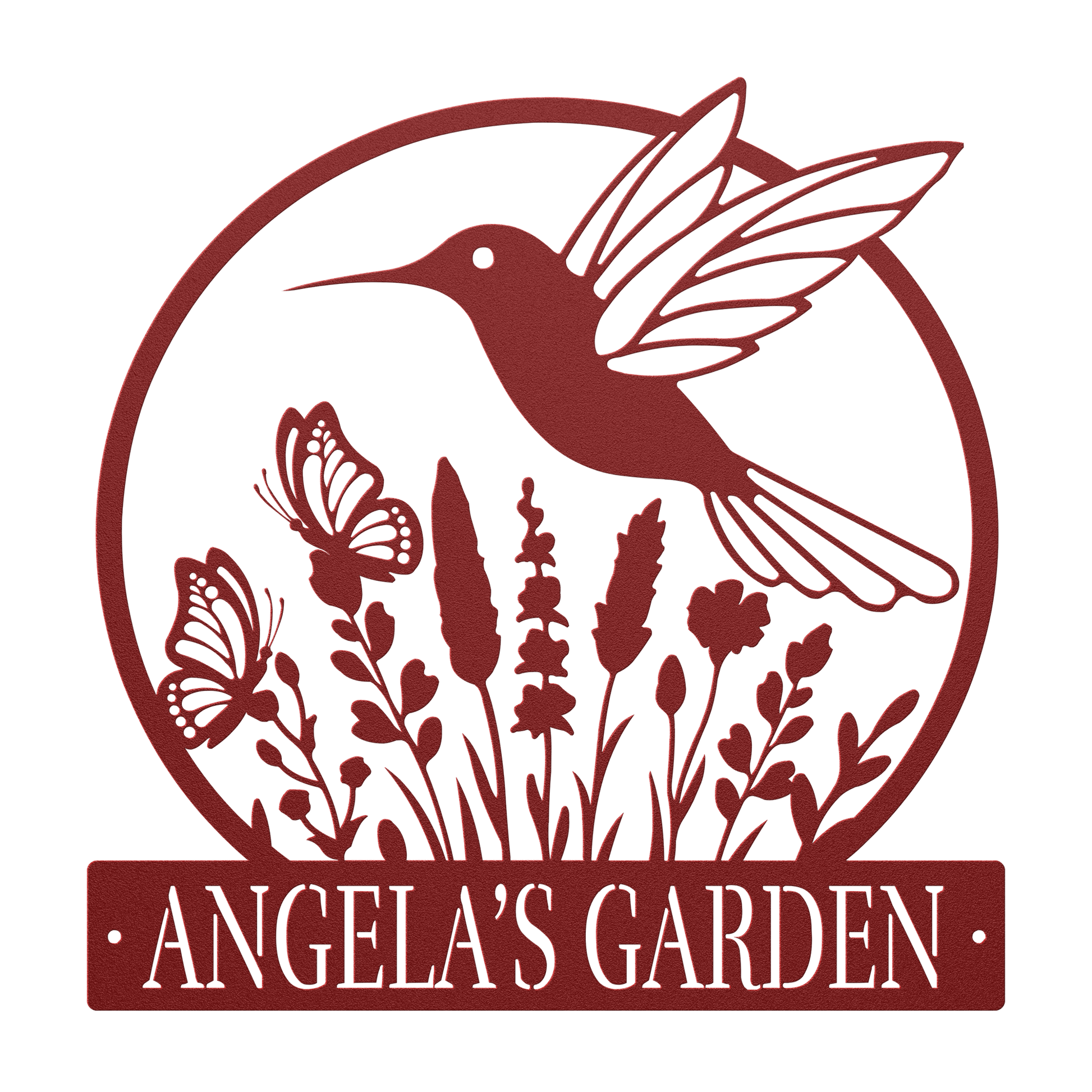 Hummingbird Garden Metal Sign - MISSIRON