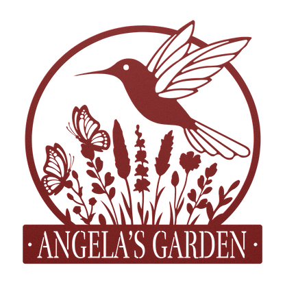 Hummingbird Garden Metal Sign - MISSIRON