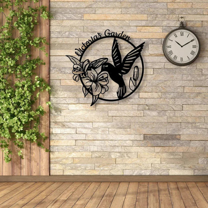 Hummingbird Metal Garden Sign Decor - MISSIRON