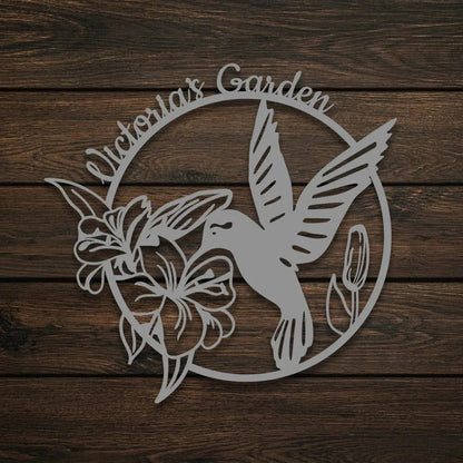 Hummingbird Metal Garden Sign Decor - MISSIRON