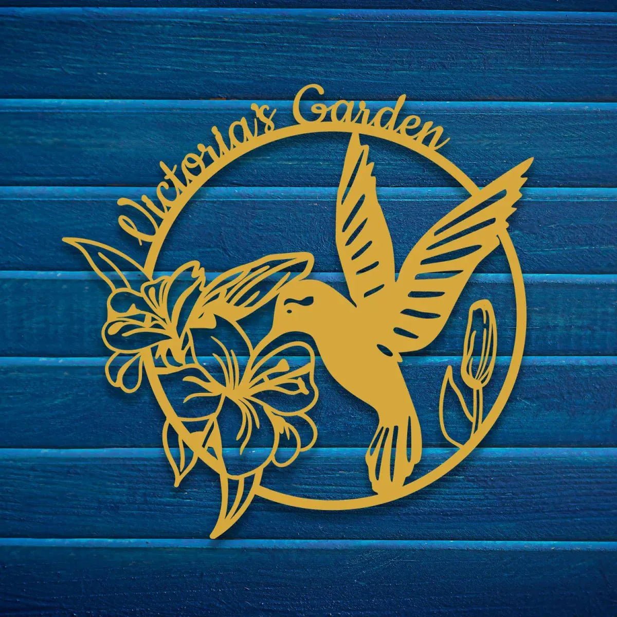 Hummingbird Metal Garden Sign Decor - MISSIRON