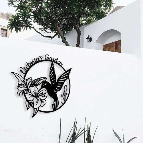 Hummingbird Metal Garden Sign Decor - MISSIRON