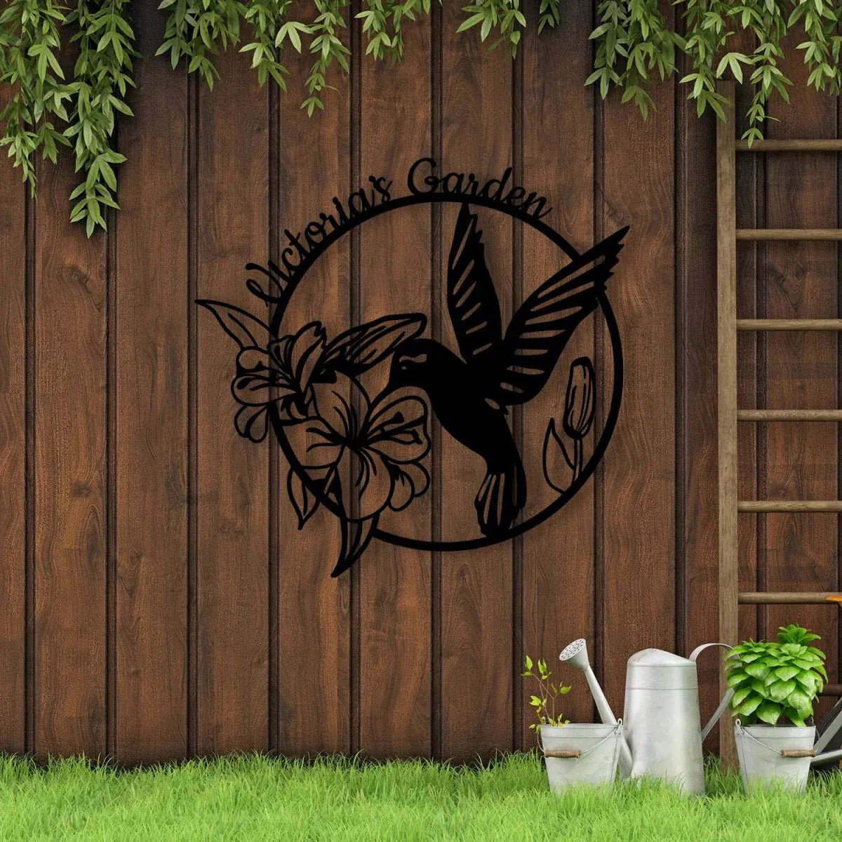 Hummingbird Metal Garden Sign Decor - MISSIRON