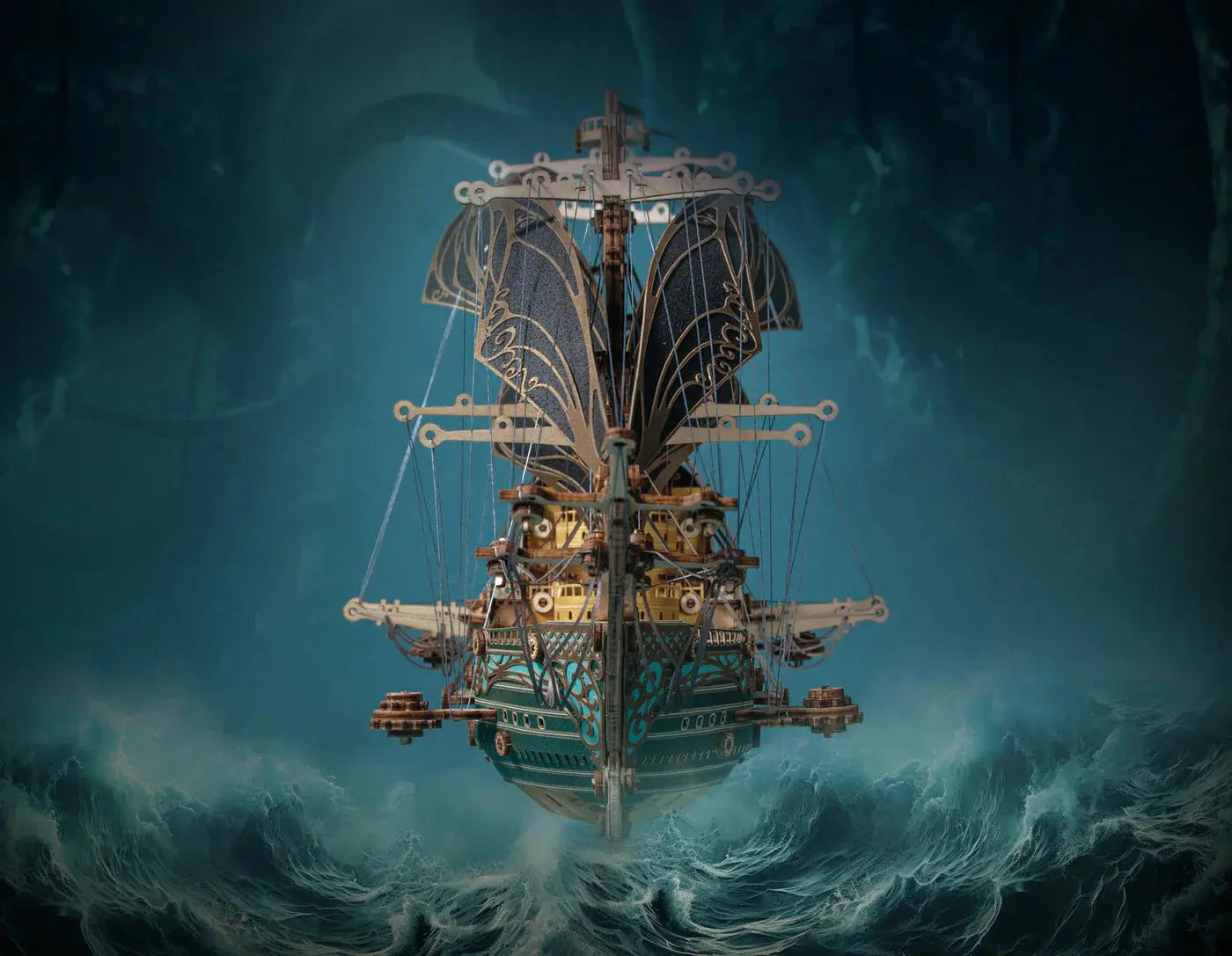 Future Pirate Ship 3D Wooden Puzzle - MISSIRON